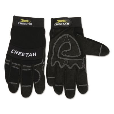 Cheetah 935Ch Gloves, En388: 2X21, 10" Long, X-Large, Black, Pair