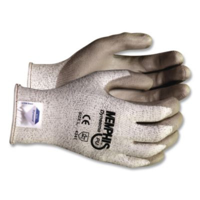 Dyneema Gloves, En388: 4341, Large, Gray/White, Pair