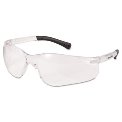 Bearkat Safety Glasses, Frameless, Clear Single Anti-Fog Lens, 12/Box