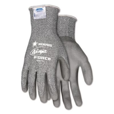 Ninja Force Gloves, En388: 4542, Large, Gray, Pair