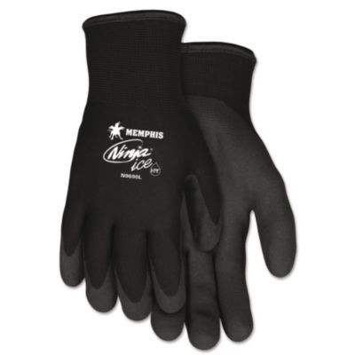 Ninja Ice Gloves, En388: 3232, 10" Long, Large, Black, Pair