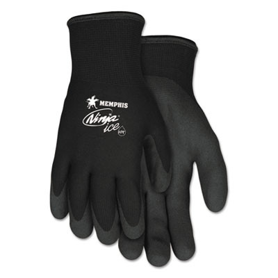 Ninja Ice Gloves, En388: 3232, 10" Long, Medium, Black, Pair