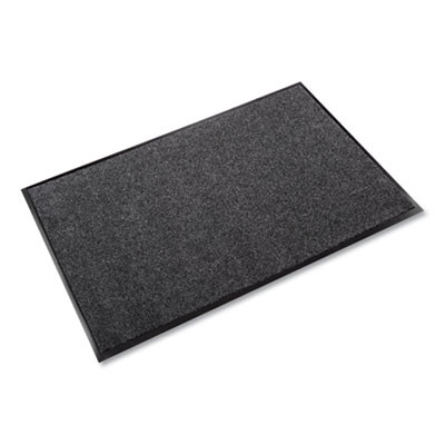 Ecostep Wiper Mat, Rectangular, Charcoal Gray Cut Pile Surface, 36" x 60"