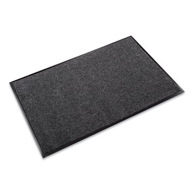 Ecostep Wiper Mat, Rectangular, Charcoal Gray Cut Pile Surface, 36" x 10 Ft