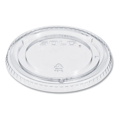 Pete Plastic Flat Cold Cup Lids, Fits 12 Oz To 24 Oz Cold Cups, Clear, 1,000/Carton