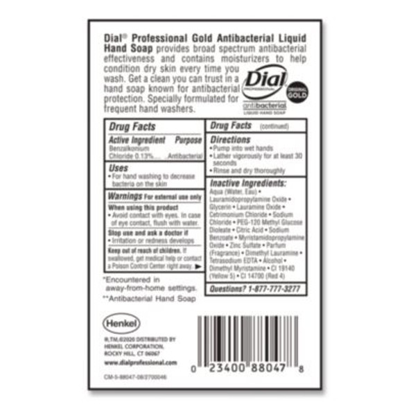 Gold Antibacterial Liquid Hand Soap, 1 Gal