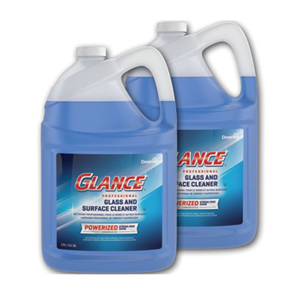 Glance Powerized Glass And Surface Cleaner, Liquid, 1 Gal, 2/Carton