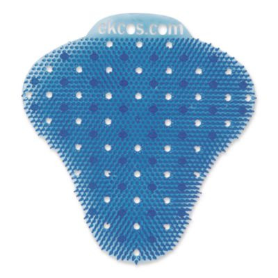 Ekcoscreen Urinal Screens, Mango Scent, Blue, 12/Carton