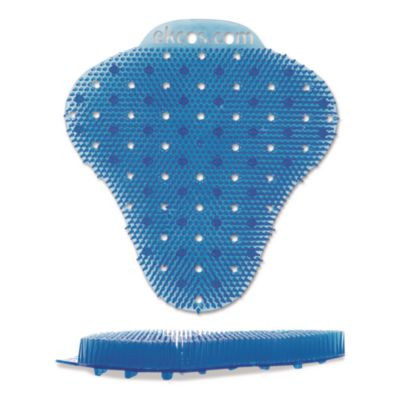 Ekcoscreen Urinal Screens, Mango Scent, Blue, 12/Carton