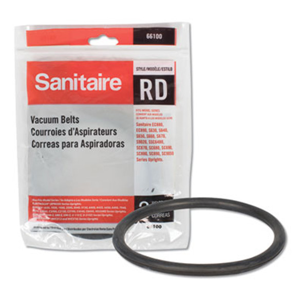 Replacement Belt For Upright Vacuum Cleaner, Rd Style, 2/Pack