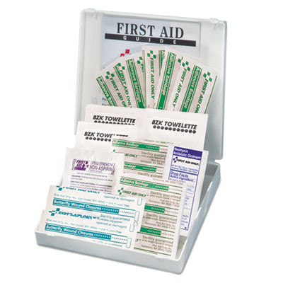 All-Purpose First Aid Kit, 21 Pieces, Plastic Case