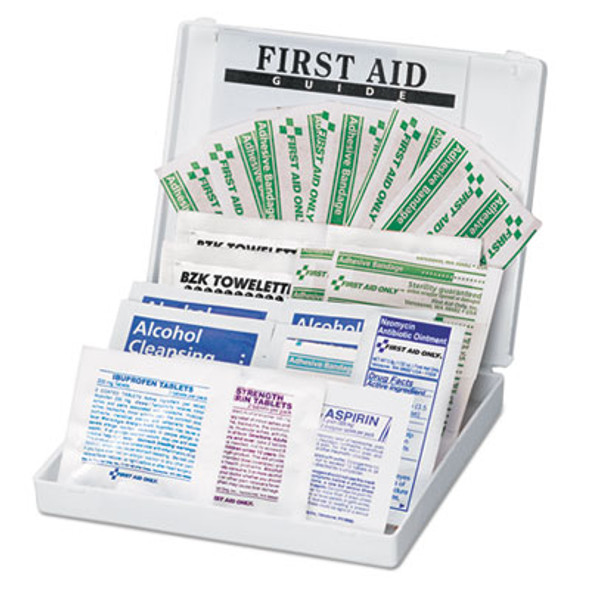 All-Purpose First Aid Kit, 34 Pieces, 3.74 X 4.75, 34 Pieces, Plastic Case