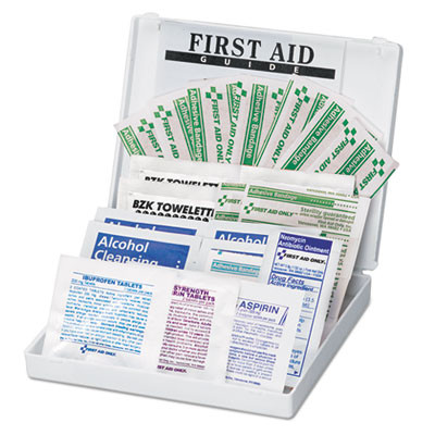 All-Purpose First Aid Kit, 34 Pieces, Plastic Case