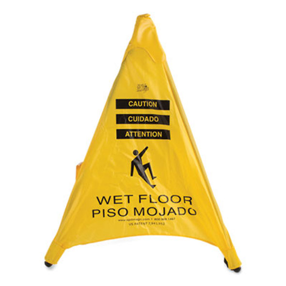 Pop Up Safety Cone, 3 X 2.5 X 20, Yellow
