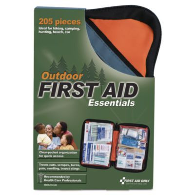 Outdoor Softsided First Aid Kit, 205 Pieces, Fabric Case