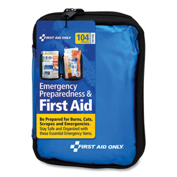Soft-Sided First Aid And Emergency Kit, 104 Pieces, Soft Fabric Case