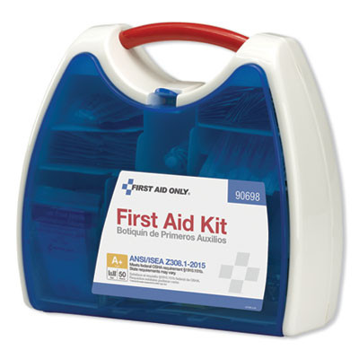 Ansi A+ 2015 Readycare First Aid Kit For Up To 50 People, 238 Pieces, Plastic Case