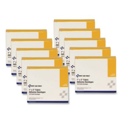 First-Aid Refill Fabric Adhesive Bandages, 1 X 3, 160/Pack