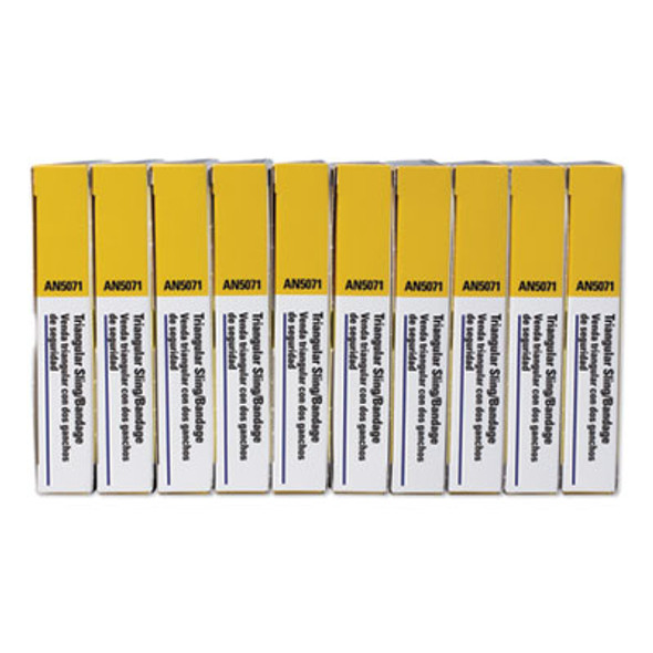 First-Aid Refill Sling/Tourniquet Triangular Bandages, 40 X 40 X 56, 10/Pack