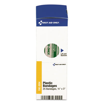 Smartcompliance Plastic Bandages, 0.75 X 3, 25/Box