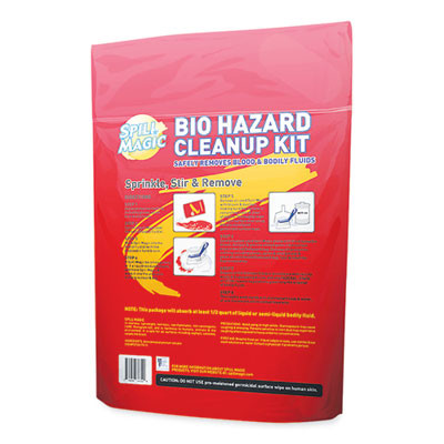 Biohazard Spill Cleanup, 0.75 x 6 x 9