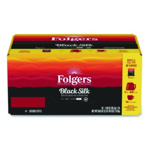 Black Silk Ground Coffee Fraction Pack, 1.4 Oz Packet, 42/Carton