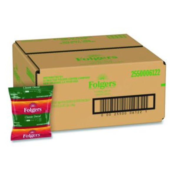 Coffee Filter Packs, Decaffeinated Classic Roast, 9/10Oz, 10/Pack, 4 Packs/Carton