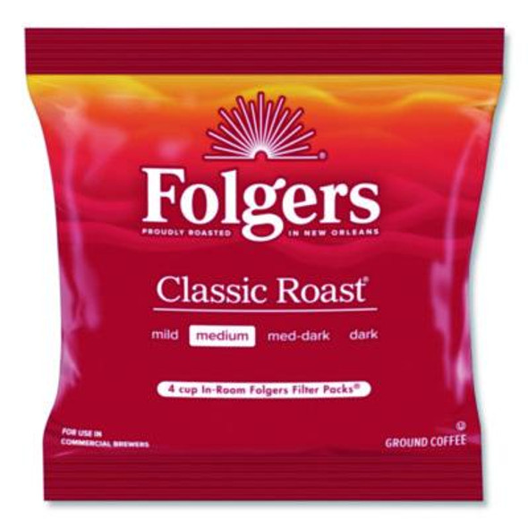 Classic Roast Ground Coffee Filter Pack, Regular, In-Room Lodging, 0.6 Oz, 200/Carton