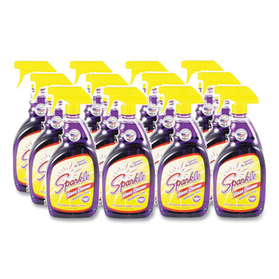 Glass Cleaner, 33.8 Oz Spray Bottle, 12/Carton