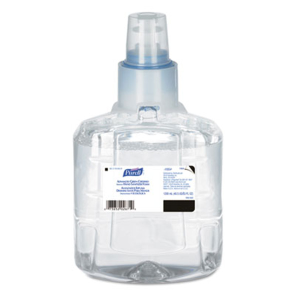 Advanced Hand Sanitizer Green Certified Foam Refill, For Ltx-12 Dispensers, 1,200 Ml, Fragrance-Free, 2/Carton