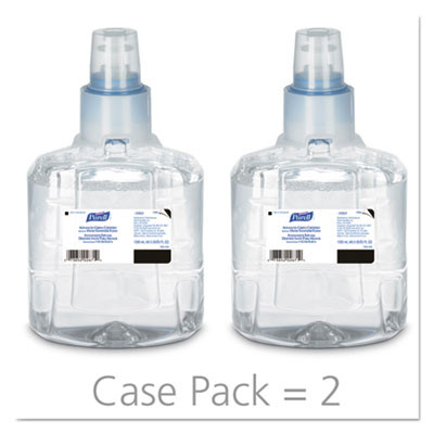 Advanced Hand Sanitizer Green Certified Foam Refill, For Ltx-12 Dispensers, 1,200 Ml, Fragrance-Free, 2/Carton