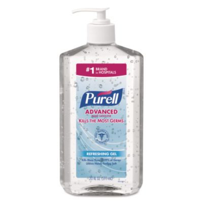 Advanced Hand Sanitizer Refreshing Gel, 20 Oz Pump Bottle, Clean Scent