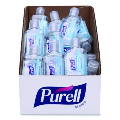 Advanced Hand Sanitizer Refreshing Gel, 1 Oz Flip-Cap Bottle With Display Box, Clean Scent, 36/Bowl
