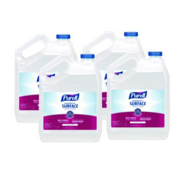 Foodservice Surface Sanitizer, Fragrance-Free, 1 Gal Bottle, 4/Carton