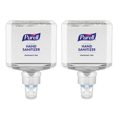 Advanced Hand Sanitizer Gentle And Free Foam, 1,200 Ml Refill, Fragrance-Free, For Es8 Dispensers, 2/Carton