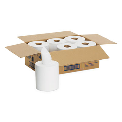 Sofpull Centerpull Perforated Paper Towels, 1-Ply, 7.8 x 15, White, 320/Roll, 6 Rolls/Carton
