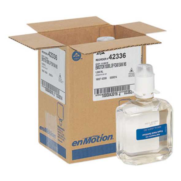 Gp Enmotion High-Frequency-Use Foam Sanitizer Dispenser Refill, Fragrance-Free, 1,000 Ml, Fragrance-Free, 2/Carton