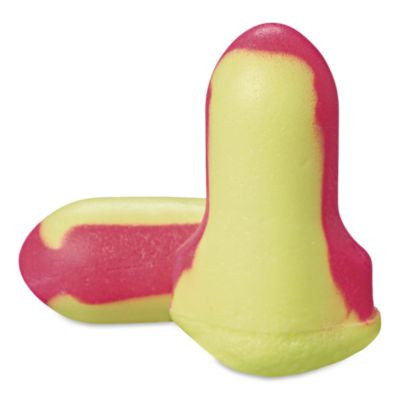 Laser Lite Single-Use Earplugs, 32 Db Nrr, One Size Fits Most, Yellow/Magenta Bell/T-Shaped Plugs, 200/Box