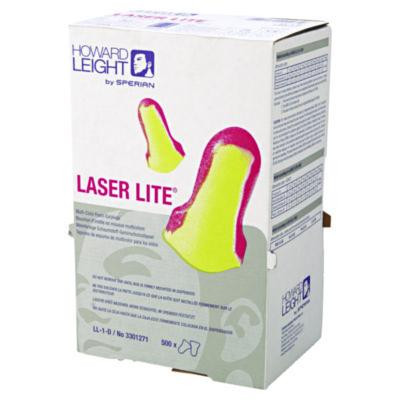 Laser Lite Single-Use Earplug Leight Source Refill, 32 Db Nrr, One Size Fits Most, Yellow/Magenta Bell/T-Shaped Plugs, 500/Bx