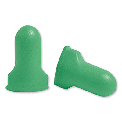 Maximum Lite Single-Use Earplugs, Leight Source 500 Refill, 30 Db Nrr, One Size Fits Most, Green Bell/T-Shaped Plugs, 500/Box