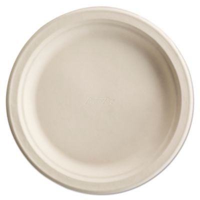 Paperpro Naturals Molded Fiber Dinnerware, Round Plates, 6" Dia, White, 125/Pack, 8 Packs/Carton