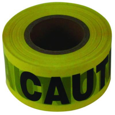 Site Safety Barrier Tape, "Caution" Text, 3" X 1,000 Ft, Yellow/Black