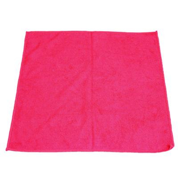 Lightweight Microfiber Cloths, 16 X 16, Red, 240/Carton