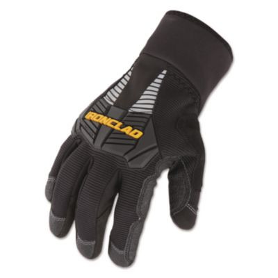 Cold Condition Gloves, En388: 3222, 10" Long, Medium, Black, Pair