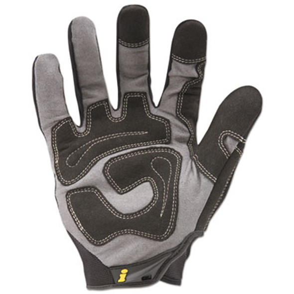 General Utility Gloves, En388: 2132, 9" Long, Medium, Black, Pair
