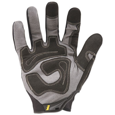 General Utility Gloves, En388: 2132, 9" Long, Medium, Black, Pair