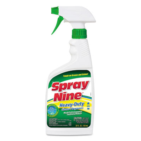 Heavy Duty Cleaner/Degreaser/Disinfectant, Citrus Scent, 22 Oz Trigger Spray Bottle, 12/Carton