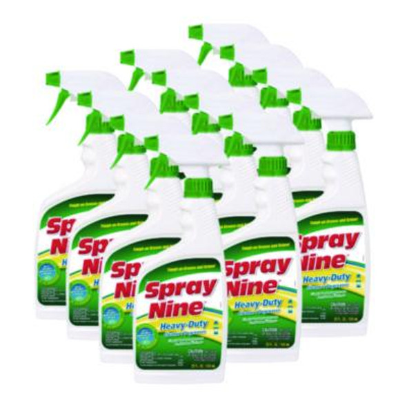 Heavy Duty Cleaner/Degreaser/Disinfectant, Citrus Scent, 22 Oz Trigger Spray Bottle, 12/Carton