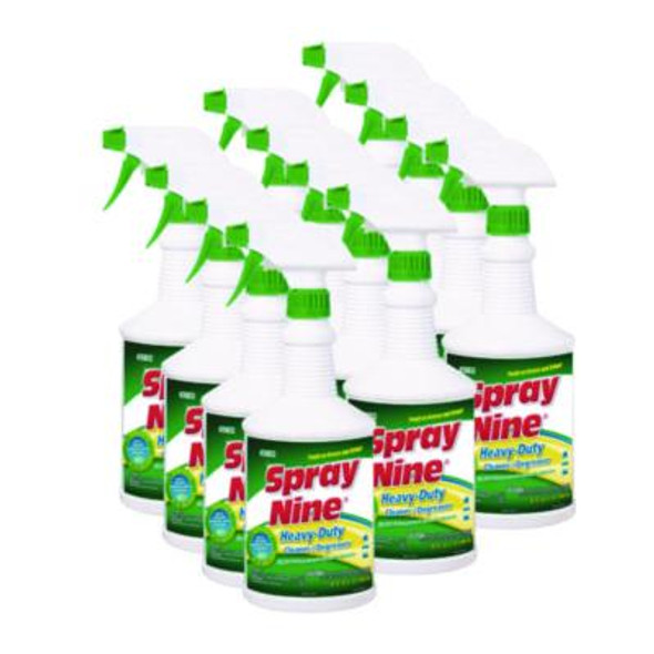 Heavy Duty Cleaner/Degreaser/Disinfectant, Citrus Scent, 32 Oz, Trigger Spray Bottle, 12/Carton
