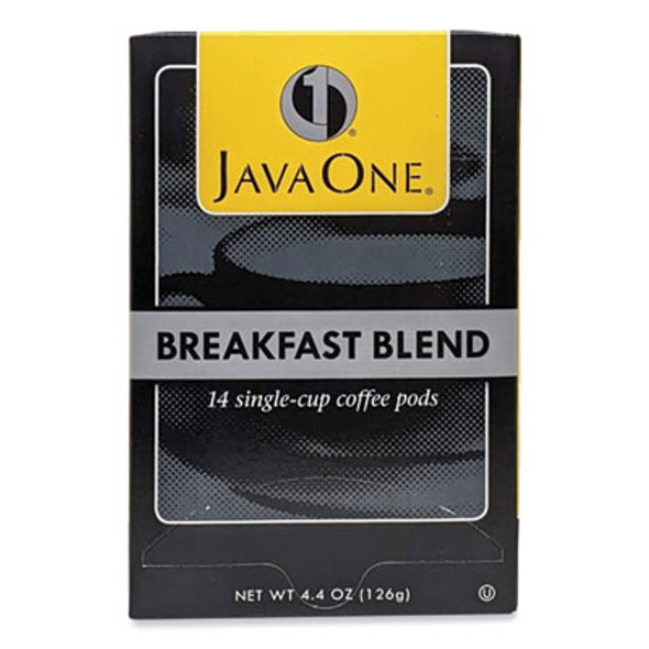 Coffee Pods, Breakfast Blend, Single Cup, 14/Box